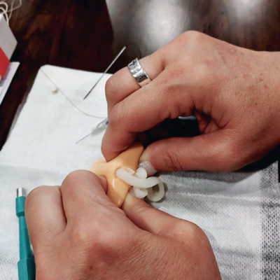skills on point suture training